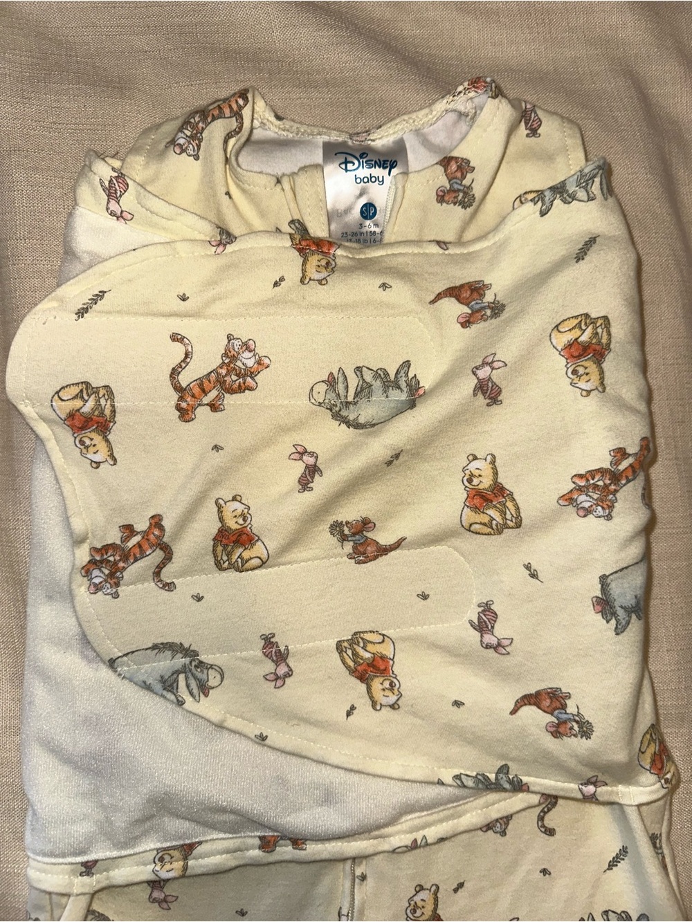 Disney Winnie the Pooh 100% Cotton Halo Sleep Sack 0.5 TOG - Size S, 3-6months - Picture 2 of 4
